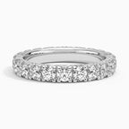 18K Solid Gold Round Lab Diamond Wedding Band