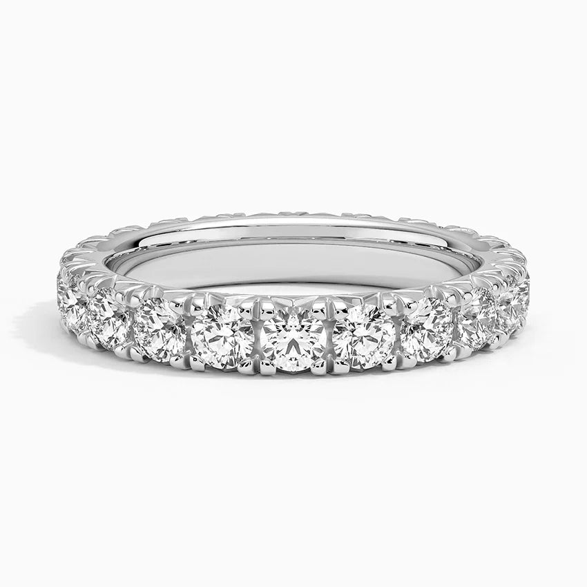 Eternity Lab Grown Diamond Band Ring 18K Gold - Round
