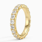 18K Solid Gold Radiant Cut Lab Diamond Band