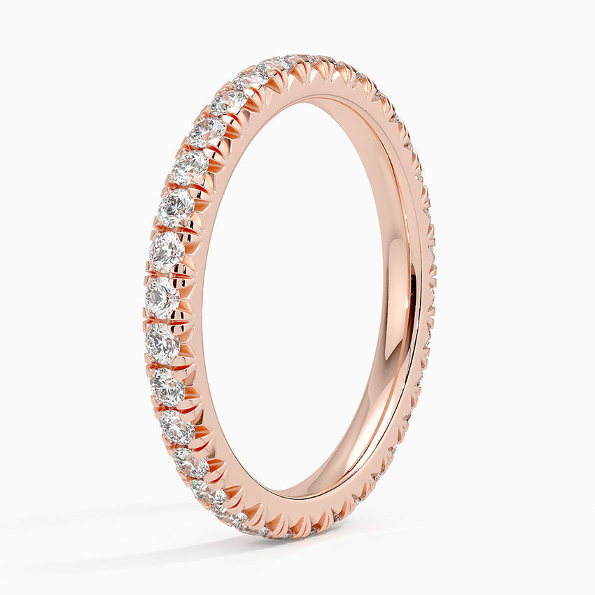 Eternity Lab Grown Diamond Band Ring 18K Gold - Round