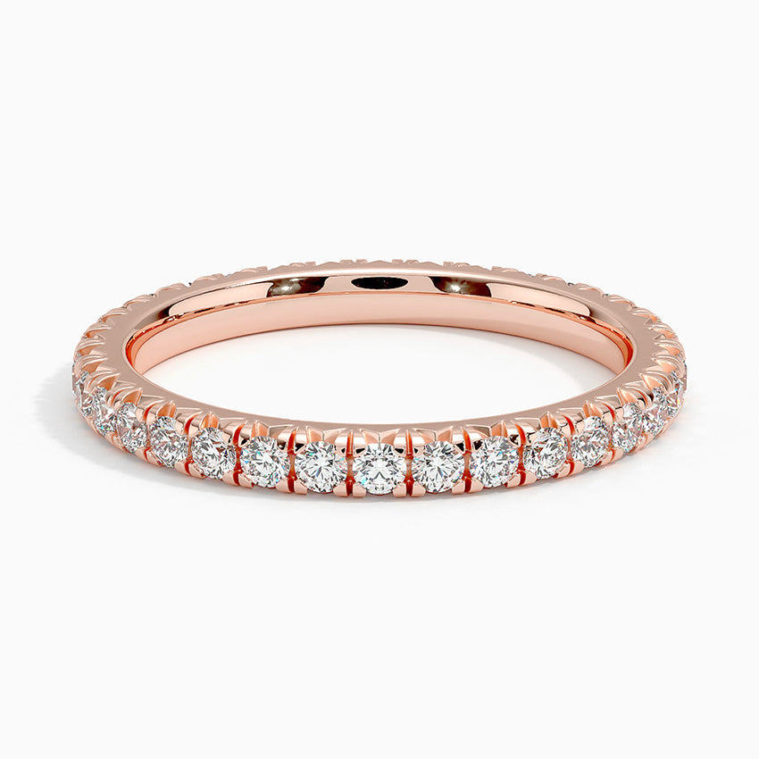Eternity Lab Grown Diamond Band Ring 18K Gold - Round