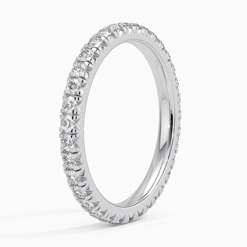 Eternity Lab Grown Diamond Band Ring 18K Gold - Round