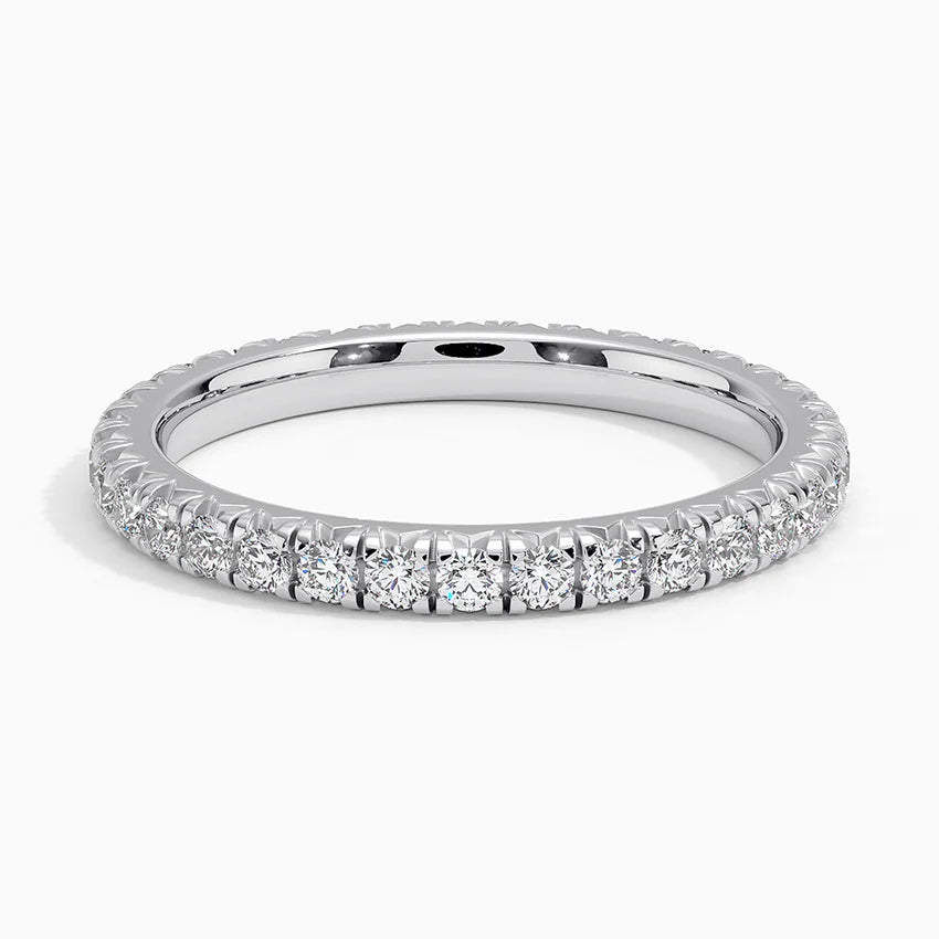 Eternity Lab Grown Diamond Band Ring 18K Gold - Round