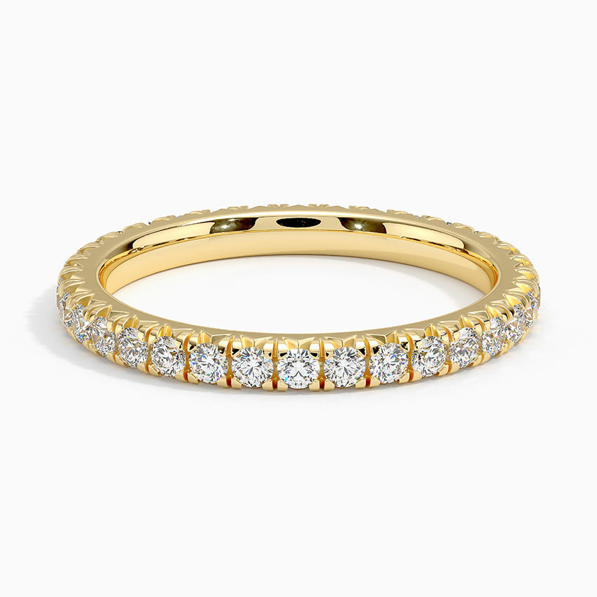 Eternity Lab Grown Diamond Band Ring 18K Gold - Round