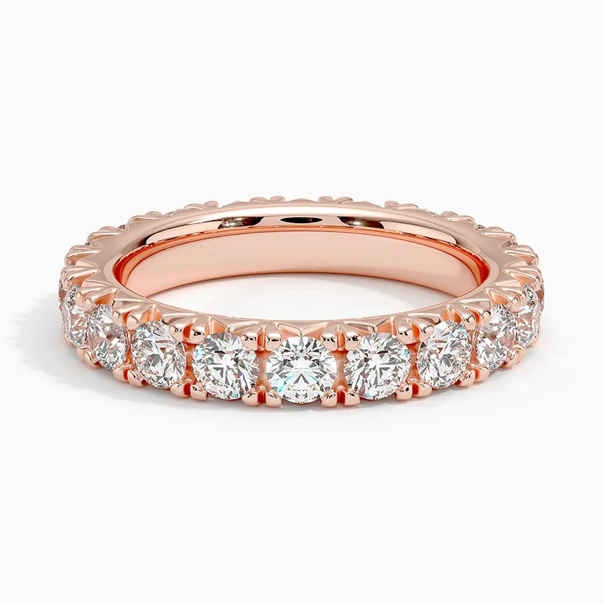 Eternity Lab Grown Diamond Band Ring 18K Gold - Round