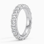 18K Solid Gold Radiant Cut Lab Diamond Band