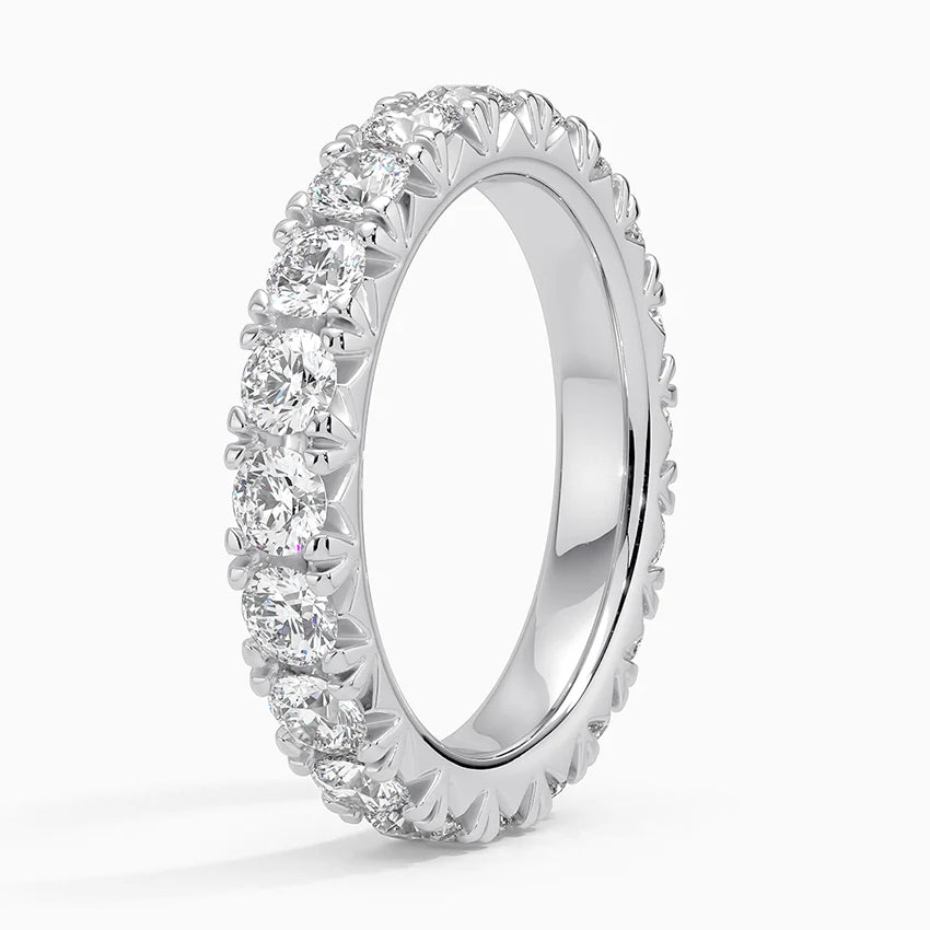 Eternity Lab Grown Diamond Band Ring 18K Gold - Round
