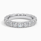 18K Solid Gold Radiant Cut Lab Diamond Band