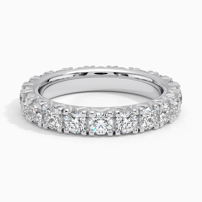 Eternity Lab Grown Diamond Band Ring 18K Gold - Round