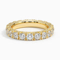 18K Solid Gold Round Lab Diamond Wedding Band