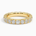 18K Solid Gold Round Lab Diamond Forever Band