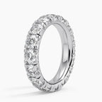 18K Solid Gold Round Lab Diamond Forever Band