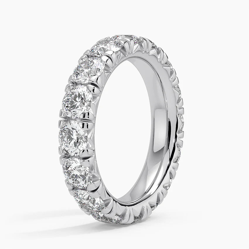 Eternity Lab Grown Diamond Band Ring 18K Gold - Round