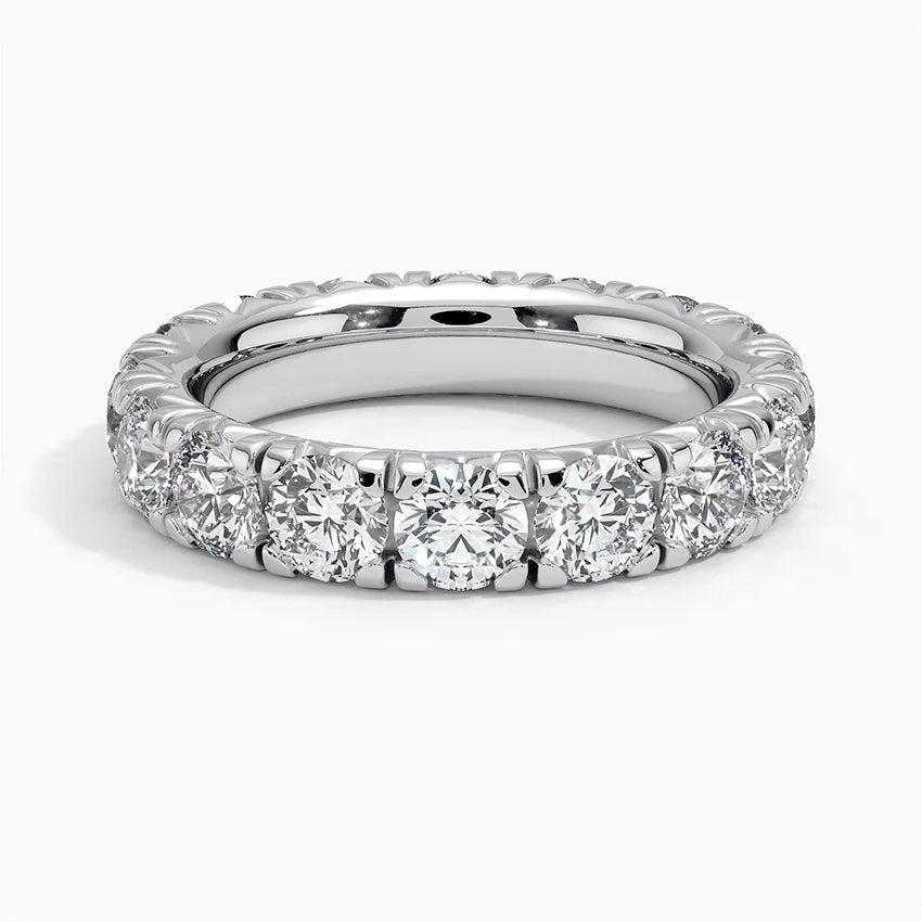 Eternity Lab Grown Diamond Band Ring 18K Gold - Round