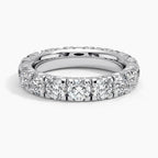 18K Solid Gold Round Lab Diamond Eternity Ring