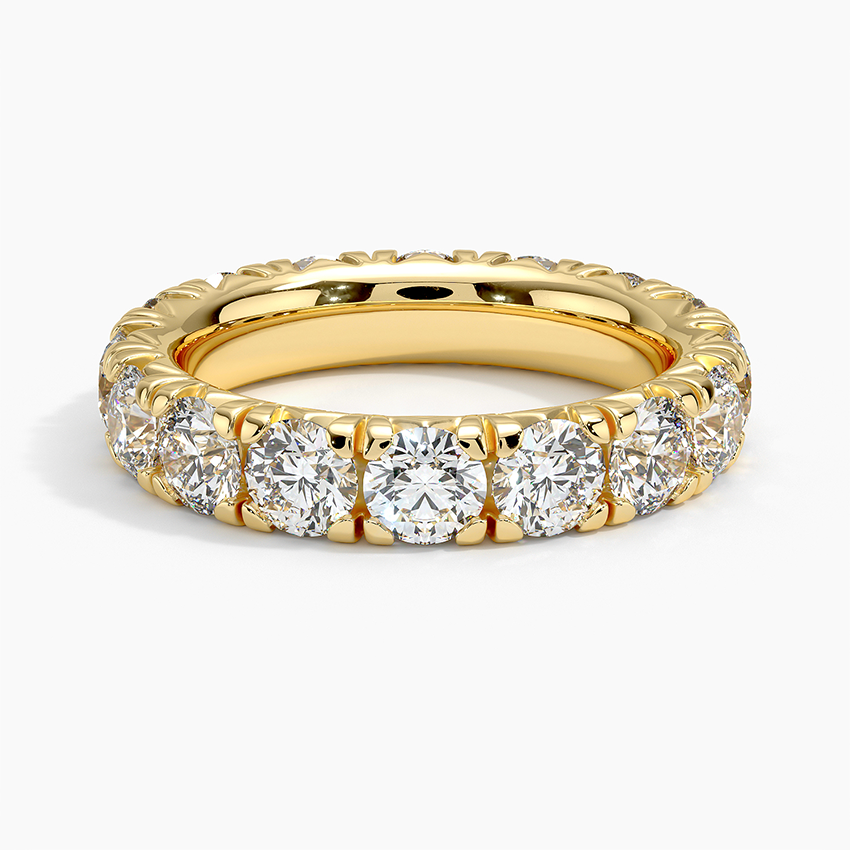 Eternity Lab Grown Diamond Band Ring 18K Gold - Round