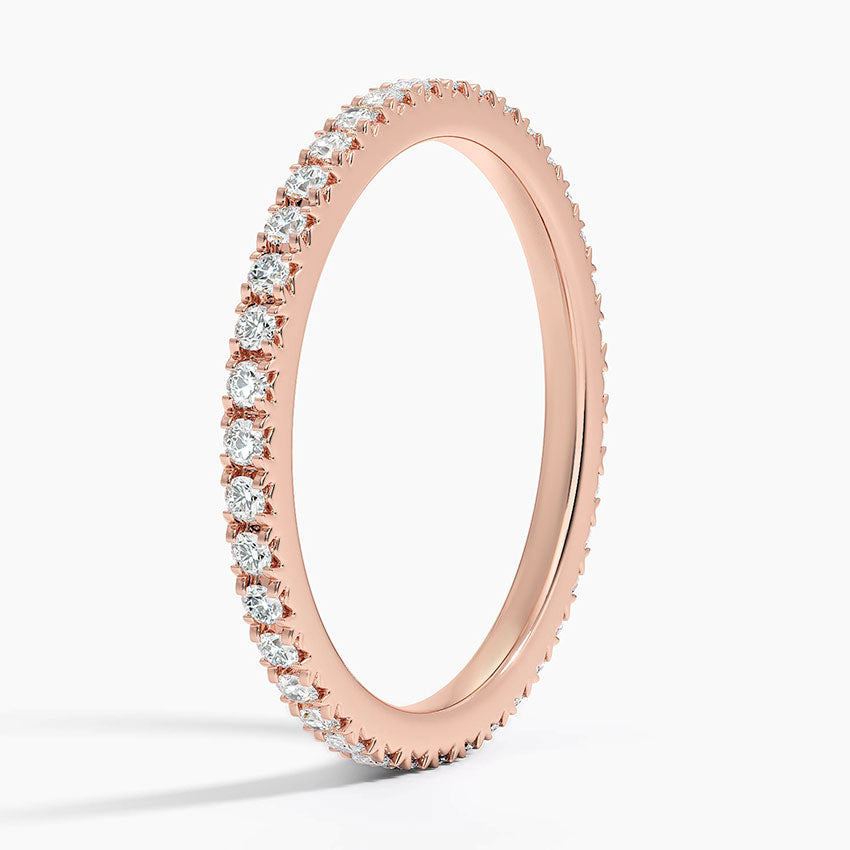 Eternity Lab Grown Diamond Band Ring 18K Gold - Round