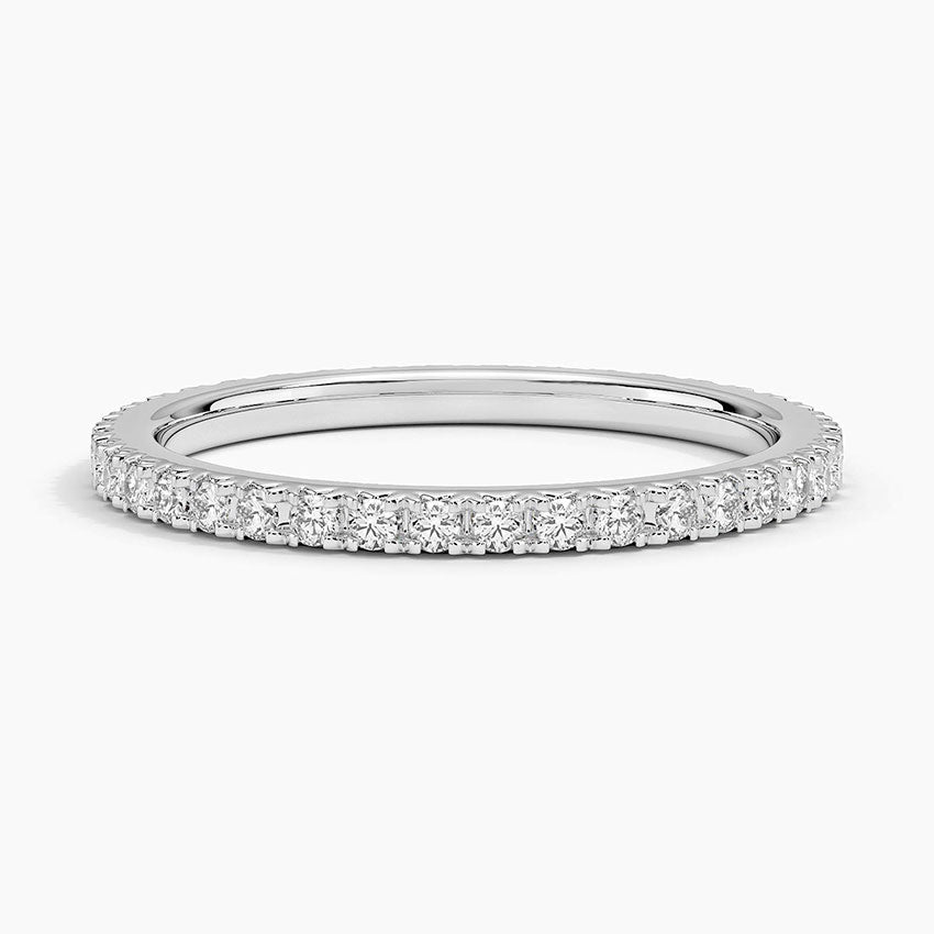 Eternity Lab Grown Diamond Band Ring 18K Gold - Round