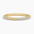 18K Solid Gold Round Lab Diamond Wedding Band