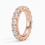 18K Solid Gold Round Lab Diamond Forever Band