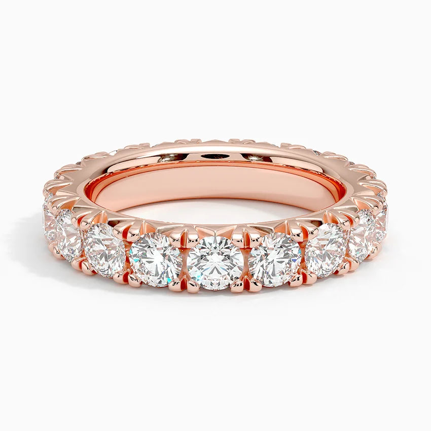 Eternity Lab Grown Diamond Band Ring 18K Gold - Round