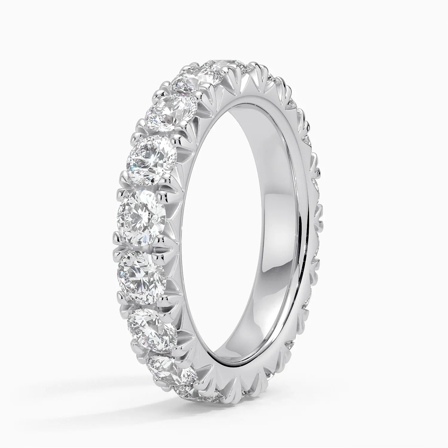 Eternity Lab Grown Diamond Band Ring 18K Gold - Round