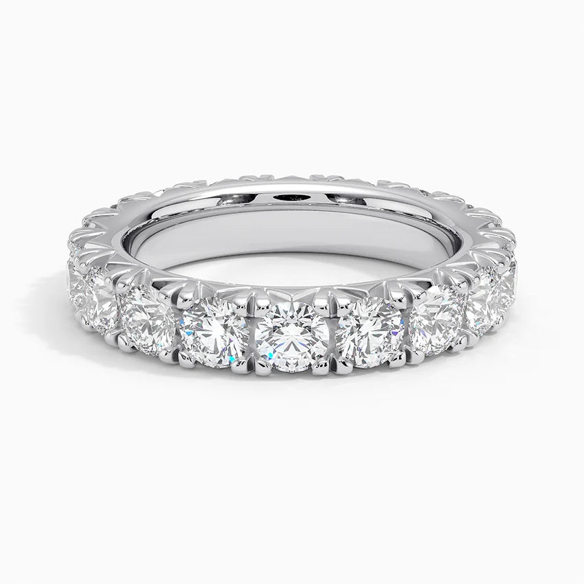 Eternity Lab Grown Diamond Band Ring 18K Gold - Round