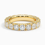 18K Solid Gold Round Lab Diamond Eternity Ring