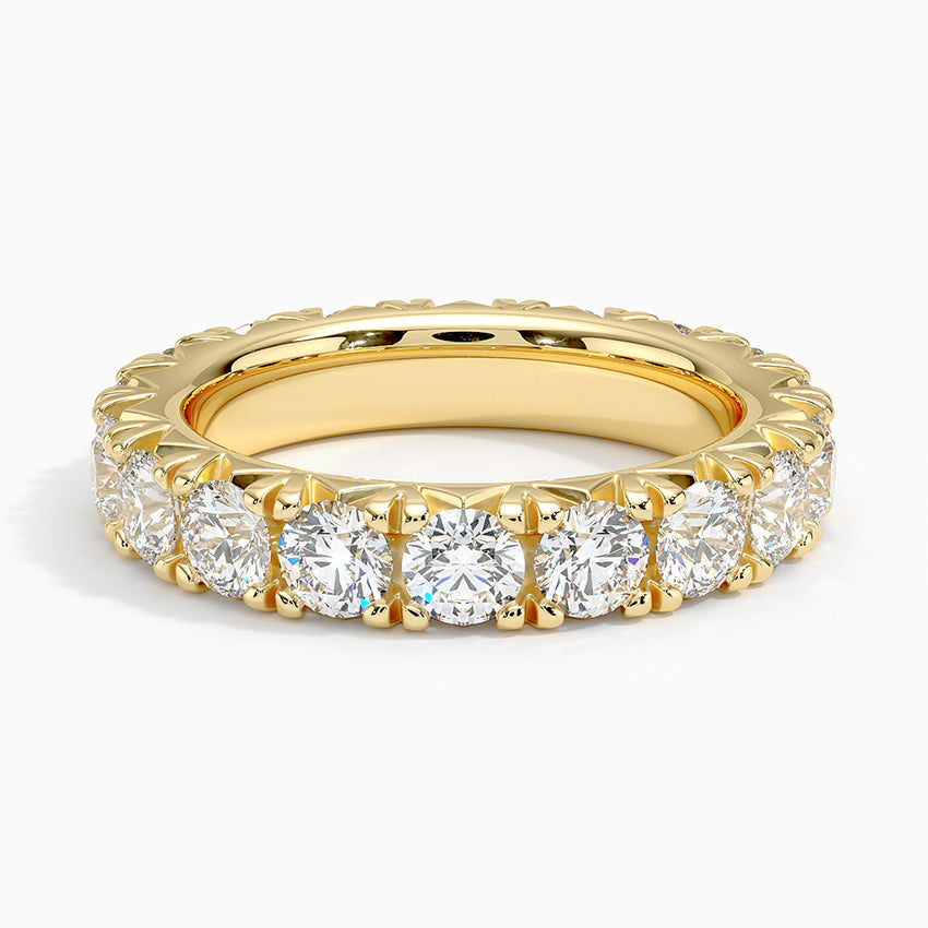 Eternity Lab Grown Diamond Band Ring 18K Gold - Round