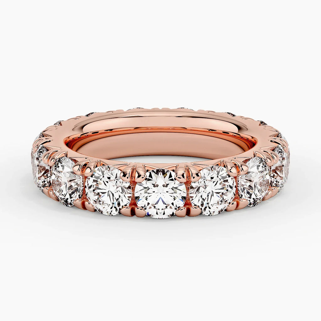 Eternity Lab Grown Diamond Band Ring 18K Gold - Round