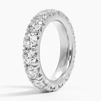 18K Solid Gold Round Lab Diamond Wedding Band