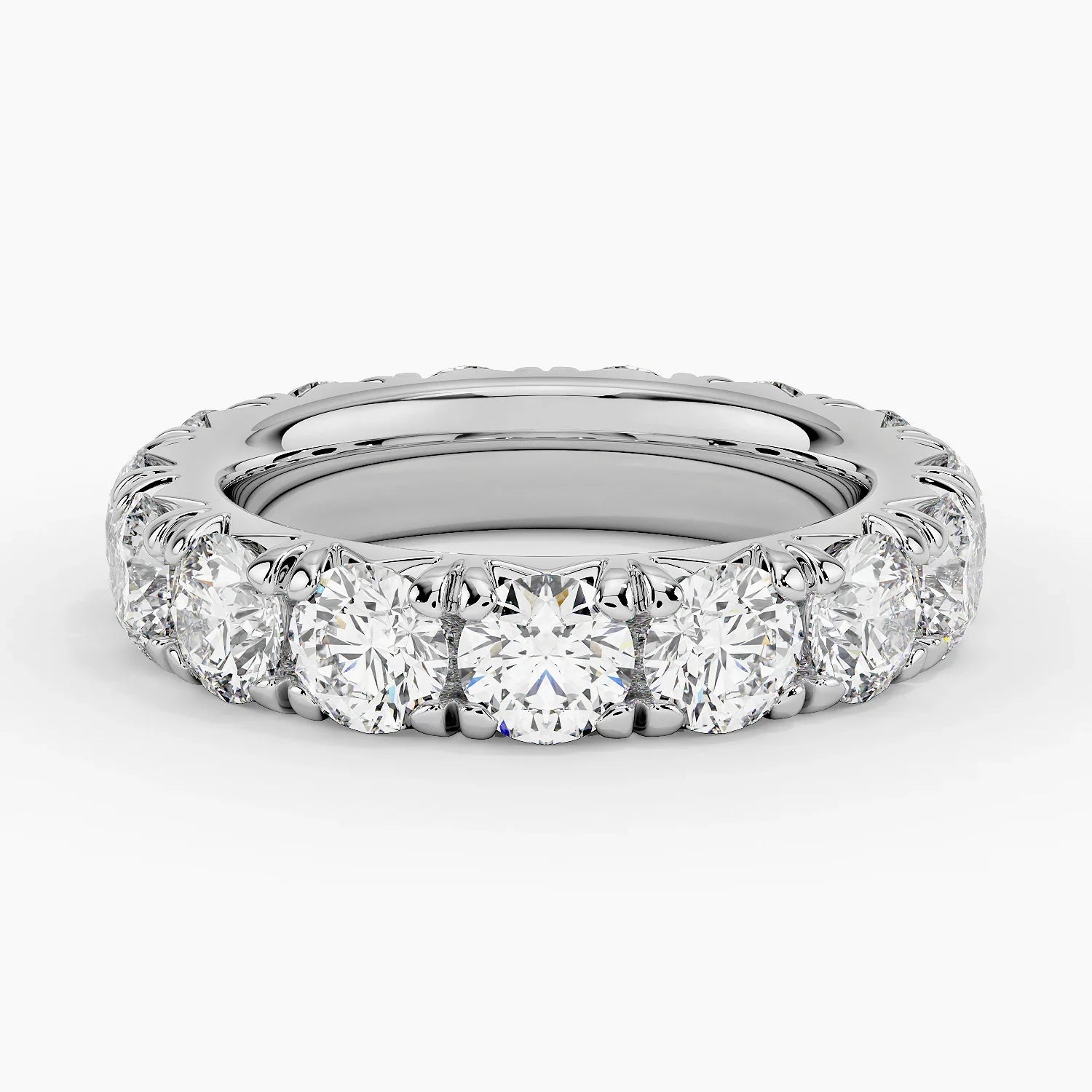 Eternity Lab Grown Diamond Band Ring 18K Gold - Round