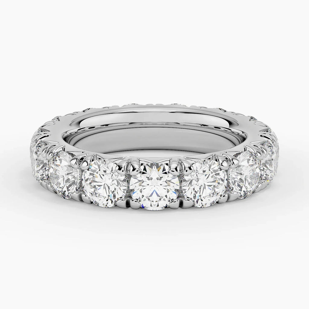 Eternity Lab Grown Diamond Band Ring 18K Gold - Round