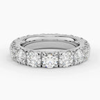 18K Solid Gold Radiant Cut Lab Diamond Band