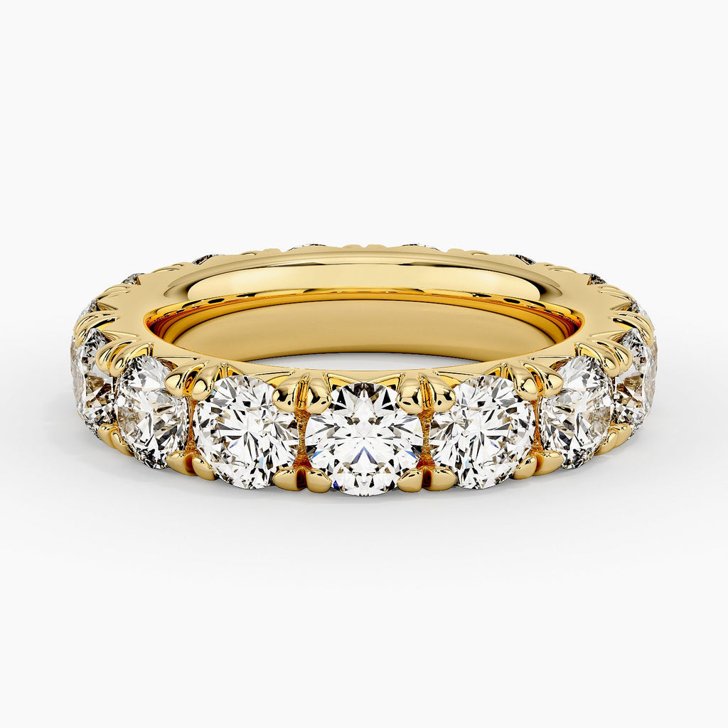 Eternity Lab Grown Diamond Band Ring 18K Gold - Round