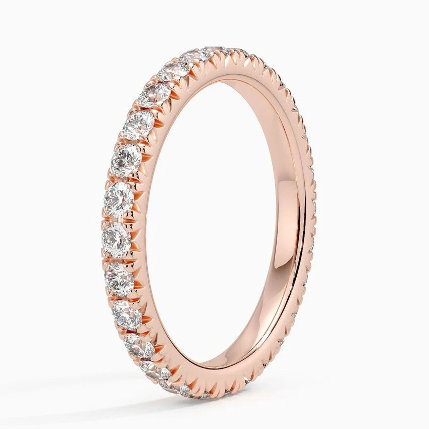 Eternity Lab Grown Diamond Band Ring 18K Gold - Round