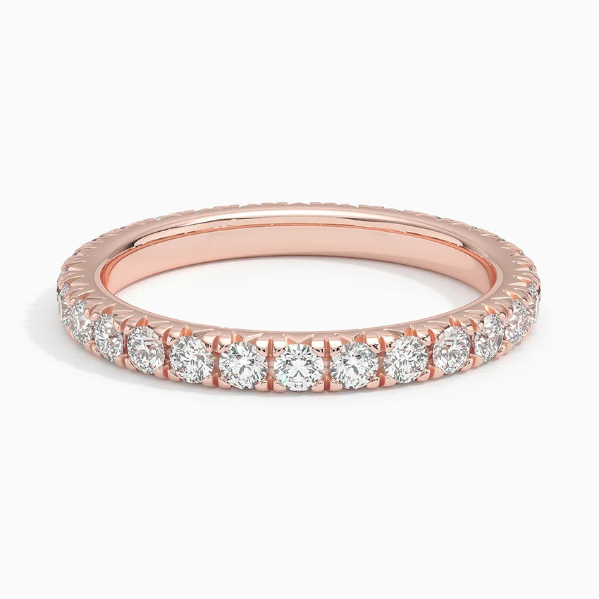 Eternity Lab Grown Diamond Band Ring 18K Gold - Round