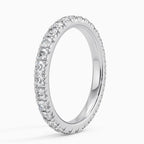 18K Solid Gold Radiant Cut Lab Diamond Band