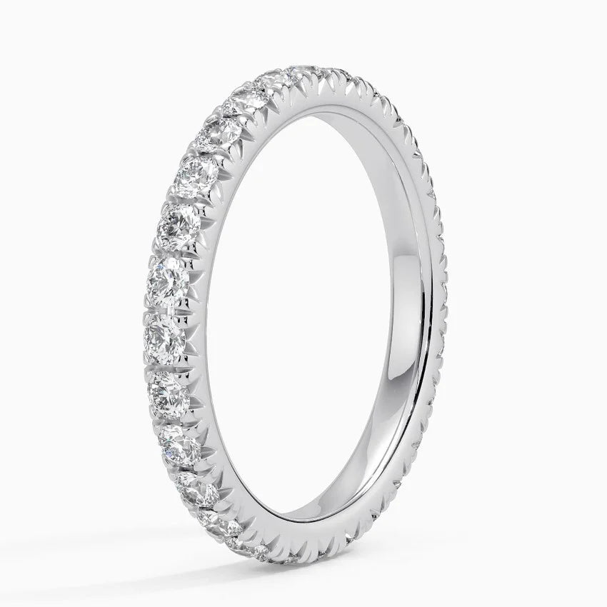 Eternity Lab Grown Diamond Band Ring 18K Gold - Round
