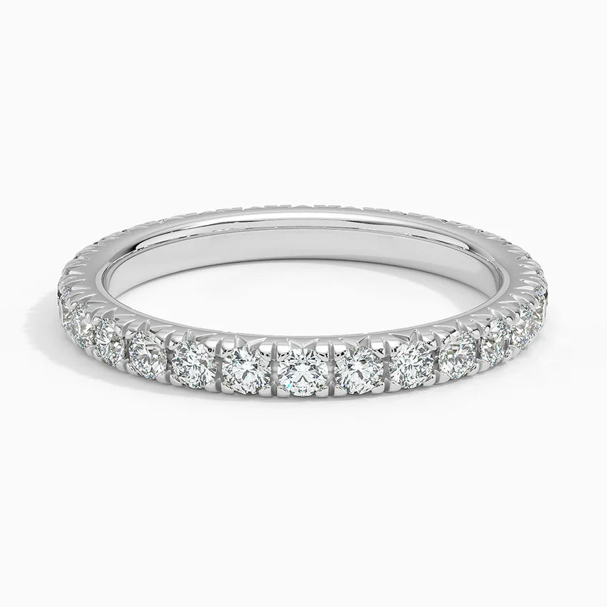 Eternity Lab Grown Diamond Band Ring 18K Gold - Round