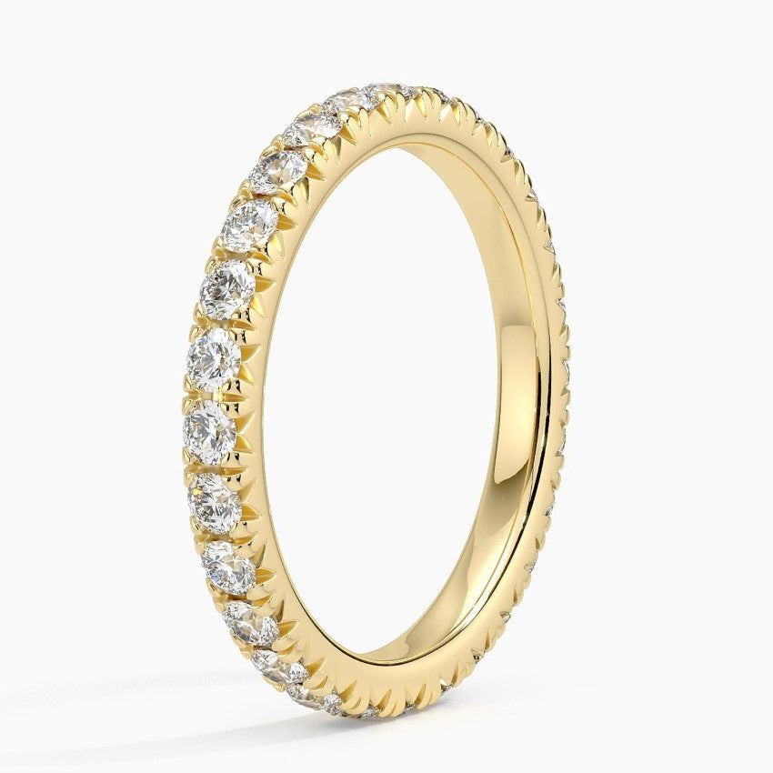 Eternity Lab Grown Diamond Band Ring 18K Gold - Round