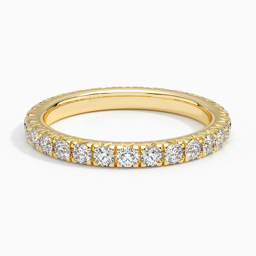 Eternity Lab Grown Diamond Band Ring 18K Gold - Round