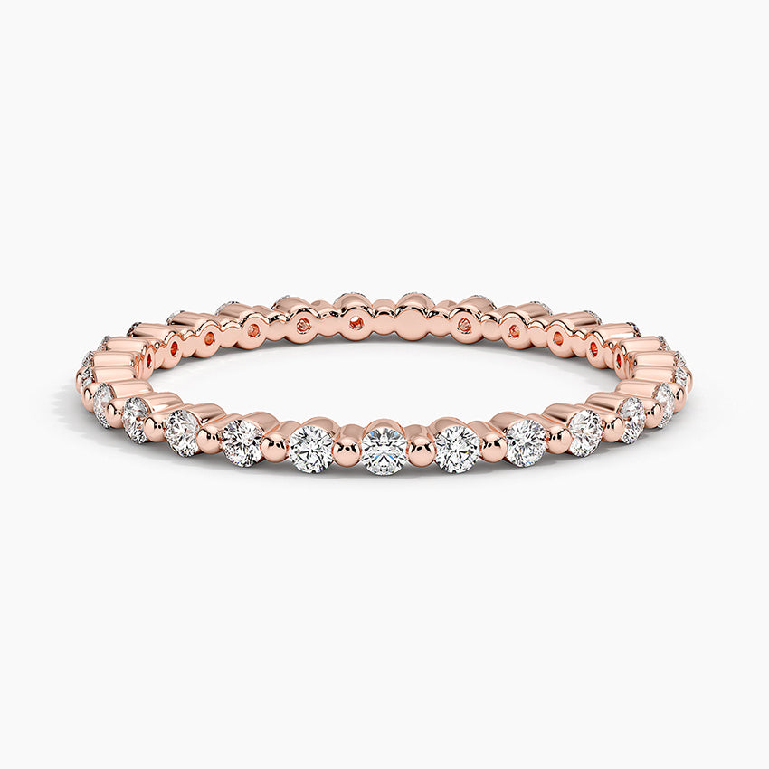Eternity Lab Grown Diamond Band Ring 18K Gold  - Sienna