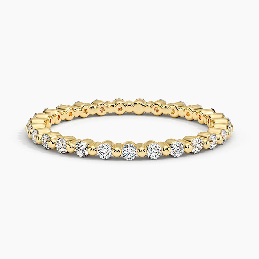 Eternity Lab Grown Diamond Band Ring 18K Gold  - Sienna