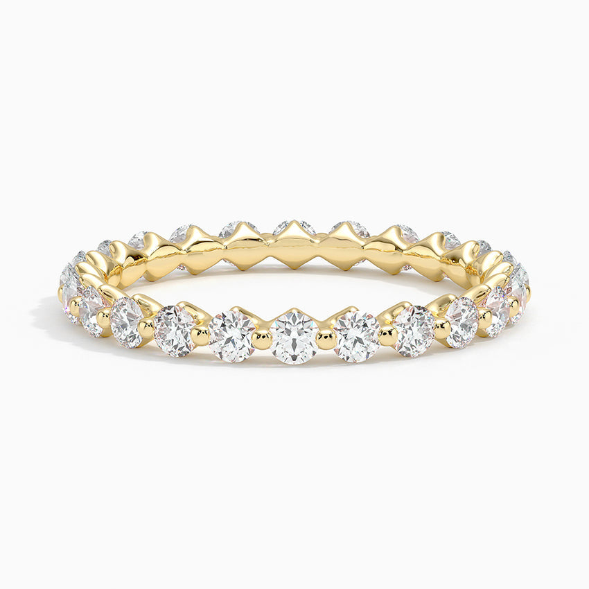 Eternity Lab Grown Diamond Band Ring 18K Gold  - Sienna