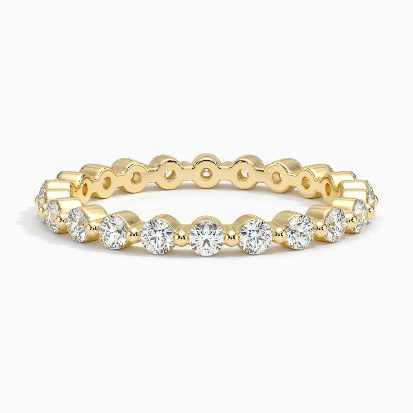 Eternity Lab Grown Diamond Band Ring 18K Gold  - Sienna