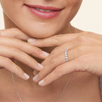 18K Solid Gold Sienna Lab Diamond Eternity Band