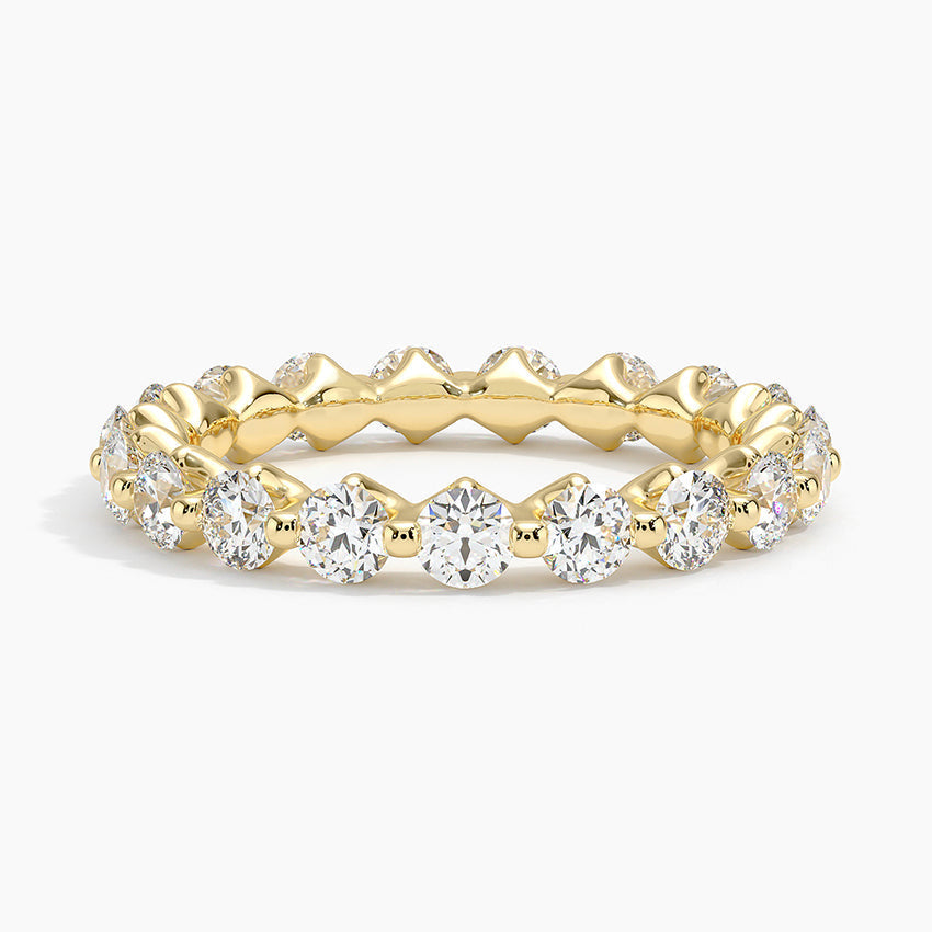 Eternity Lab Grown Diamond Band Ring 18K Gold  - Sienna