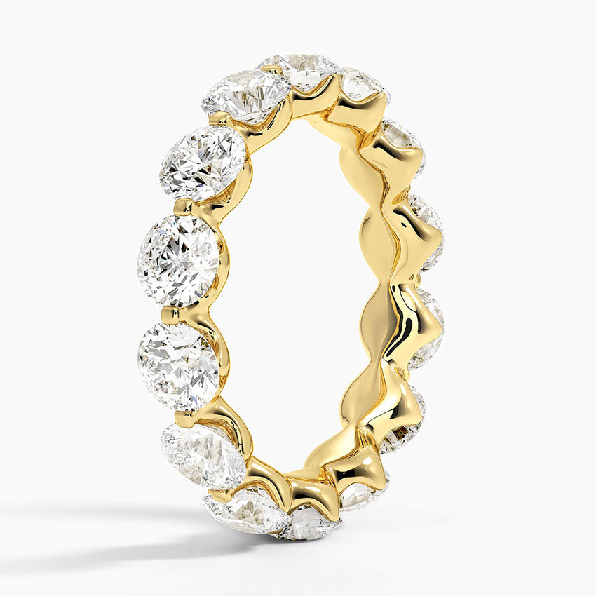 Eternity Lab Grown Diamond Band Ring 18K Gold  - Sienna