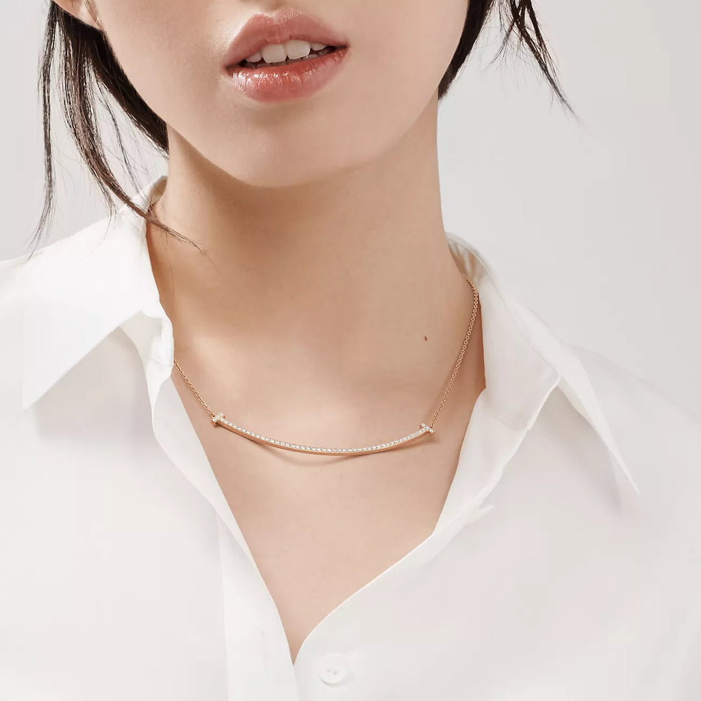 Large Smile Diamond Necklace⁠